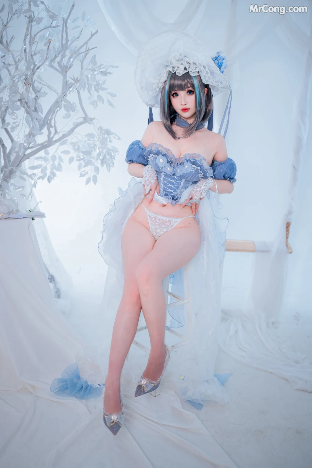 Coser@rioko凉凉子 Vol.101: 柴郡冰雪公主 (40 photos)