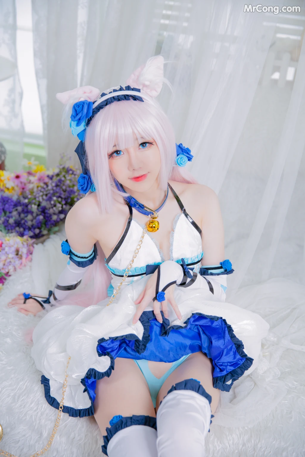 Coser@Sally多啦雪 (Sally Dorasnow): Nekopara Vanilla Lingerie (40 photos)