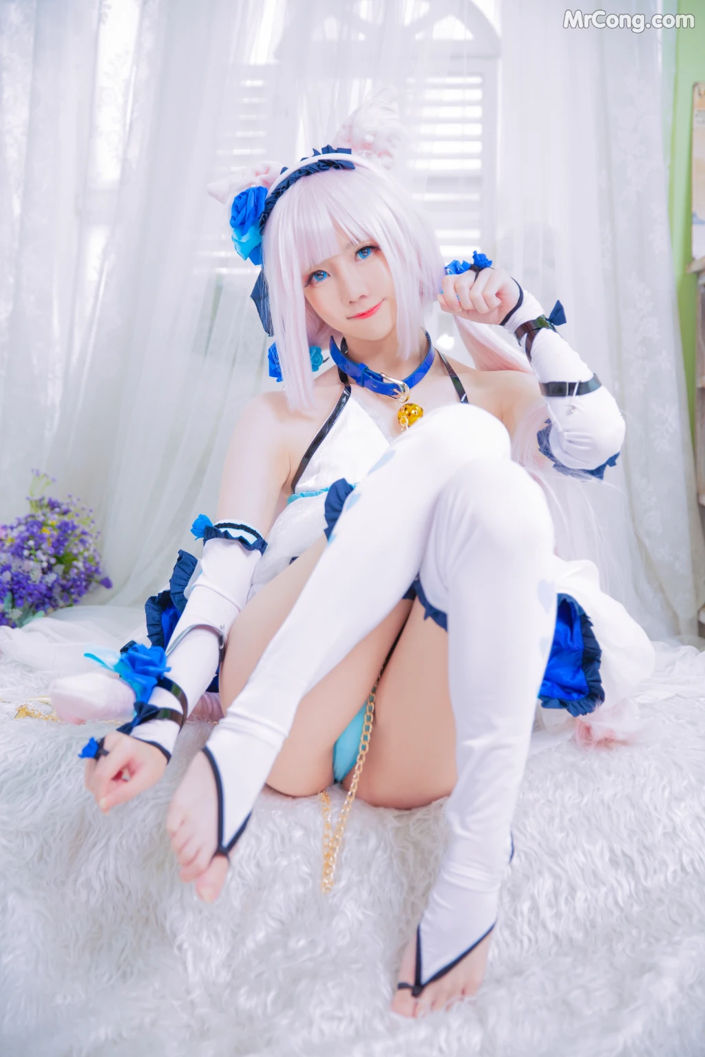 Coser@Sally多啦雪 (Sally Dorasnow): Nekopara Vanilla Lingerie (40 photos)