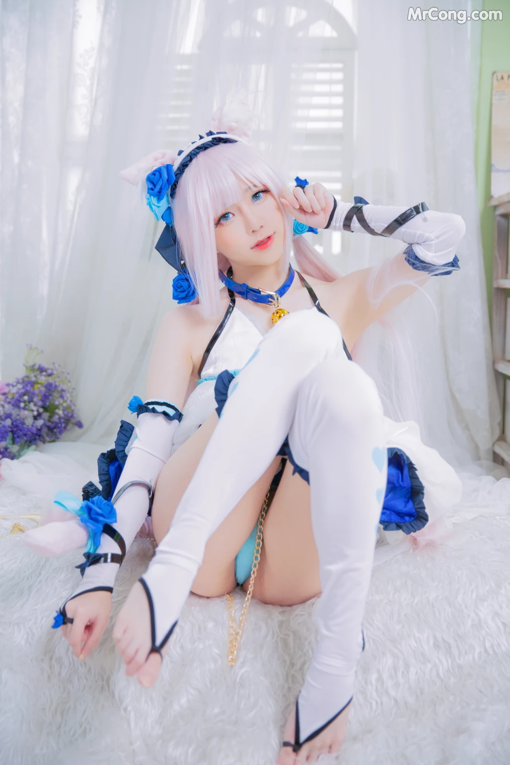 Coser@Sally多啦雪 (Sally Dorasnow): Nekopara Vanilla Lingerie (40 photos)