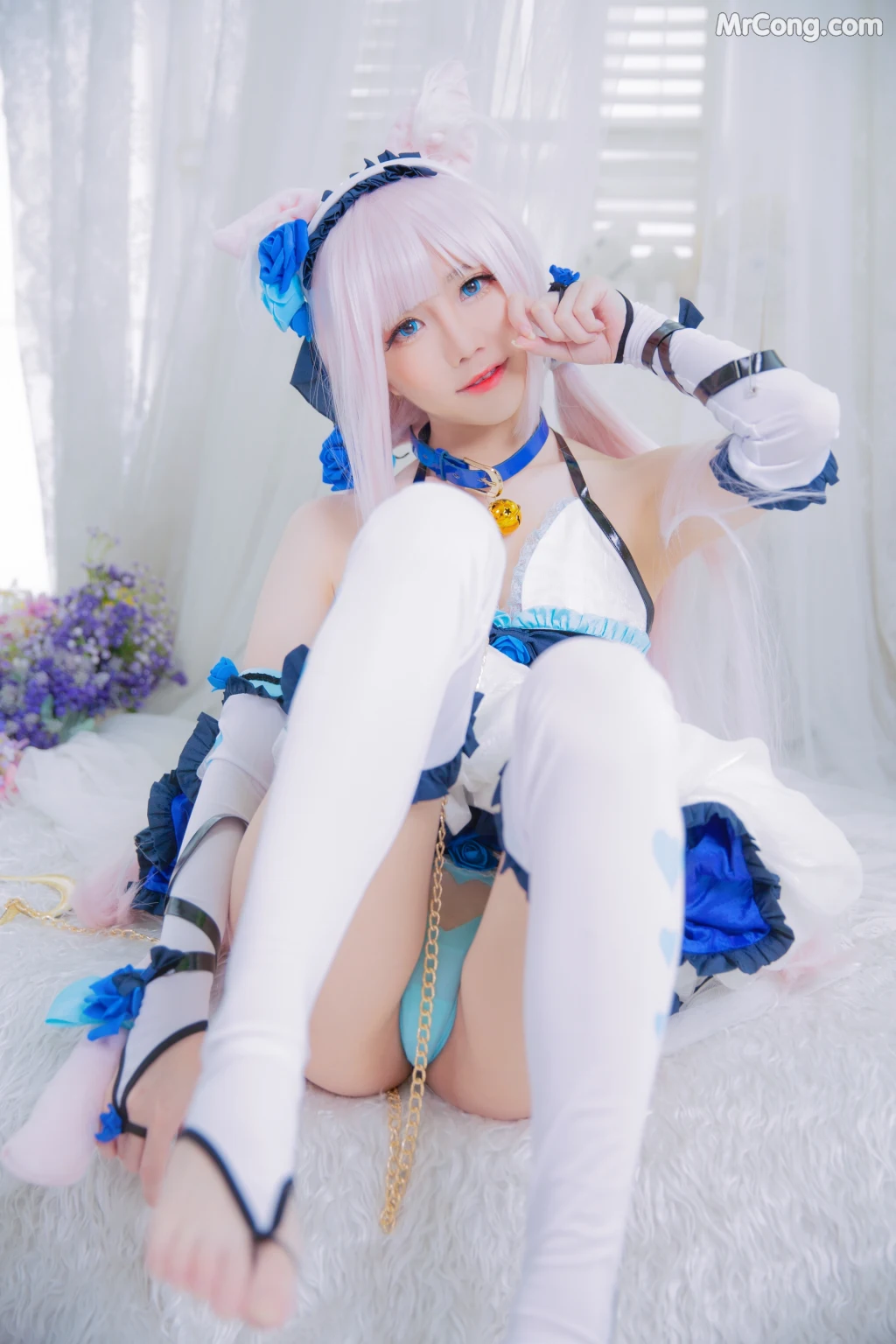 Coser@Sally多啦雪 (Sally Dorasnow): Nekopara Vanilla Lingerie (40 photos)