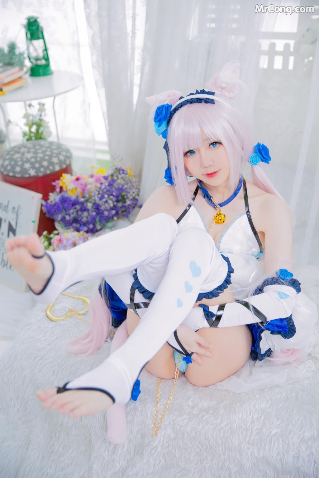 Coser@Sally多啦雪 (Sally Dorasnow): Nekopara Vanilla Lingerie (40 photos)