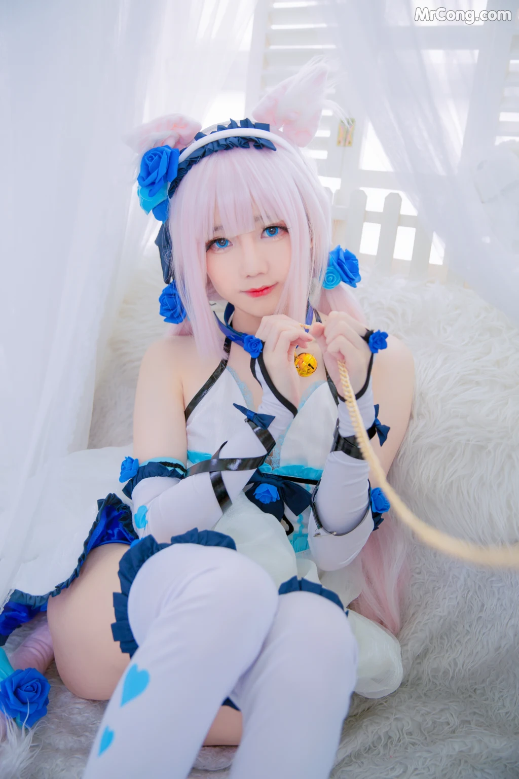 Coser@Sally多啦雪 (Sally Dorasnow): Nekopara Vanilla Lingerie (40 photos)