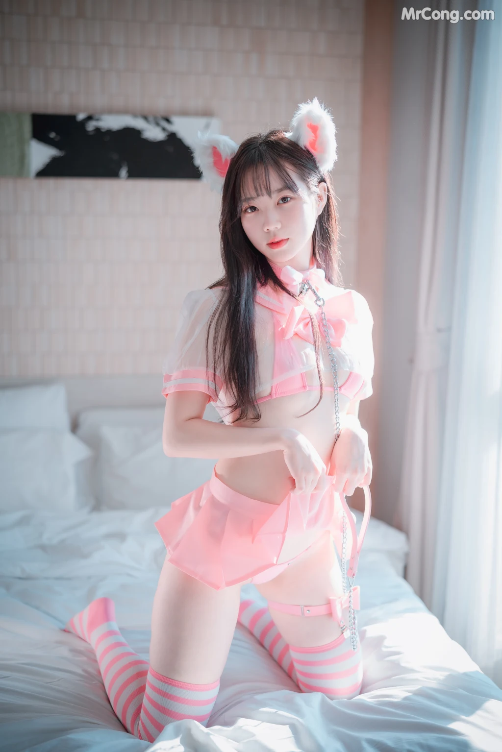 DJAWA Photo – Myu_a_ (뮤아): “Catgirl in Pink” (72 photos)