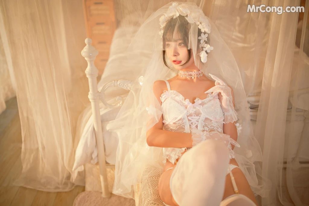 Coser@yuuhui玉汇 No.004: 纯白花嫁 (60 photos) – Page 3