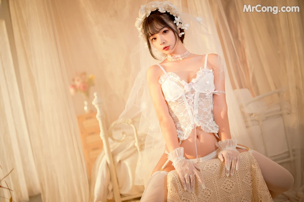 Coser@yuuhui玉汇 No.004: 纯白花嫁 (60 photos) – Page 3