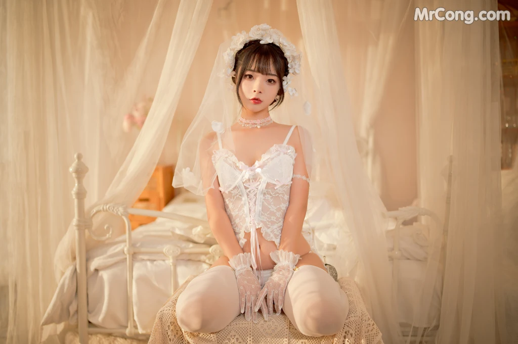 Coser@yuuhui玉汇 No.004: 纯白花嫁 (60 photos) – Page 3