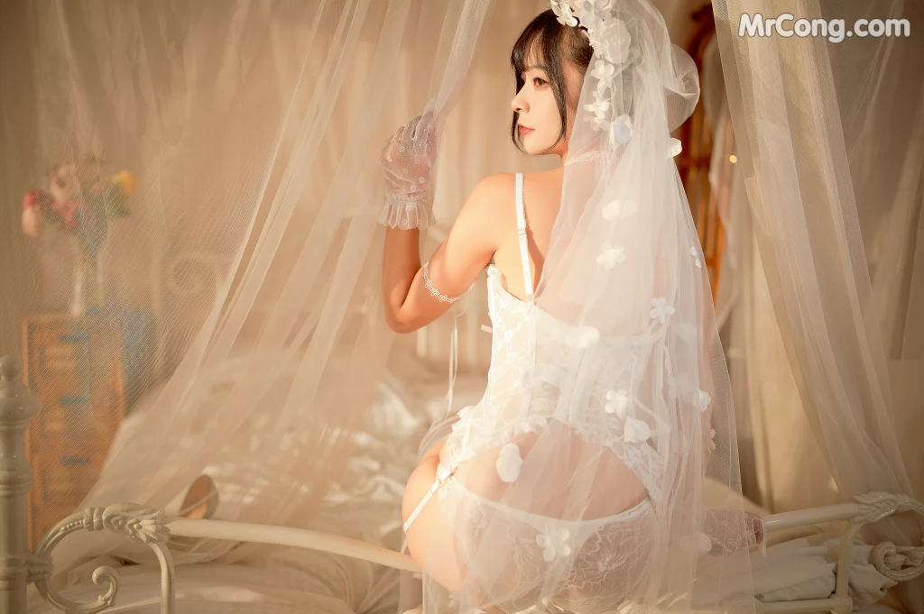 Coser@yuuhui玉汇 No.004: 纯白花嫁 (60 photos) – Page 4