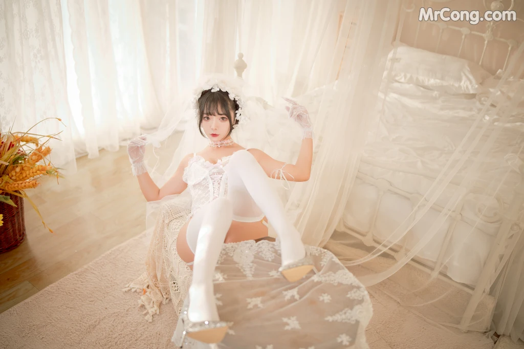 Coser@yuuhui玉汇 No.004: 纯白花嫁 (60 photos) – Page 6