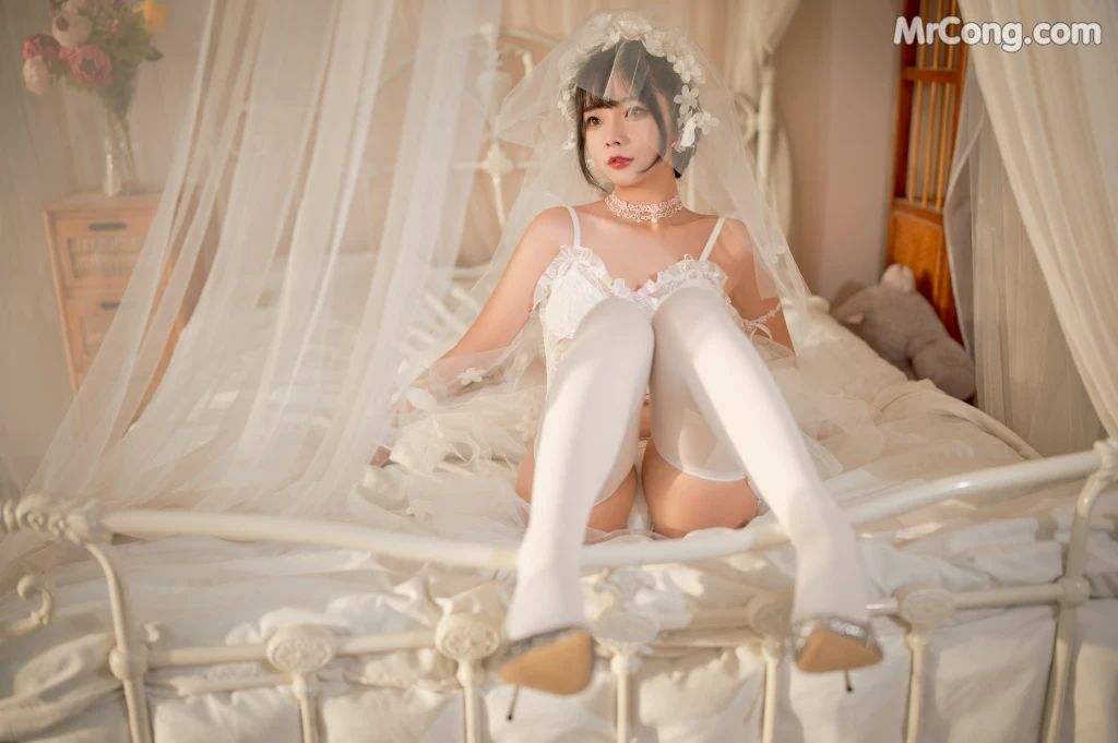 Coser@yuuhui玉汇 No.004: 纯白花嫁 (60 photos) – Page 6