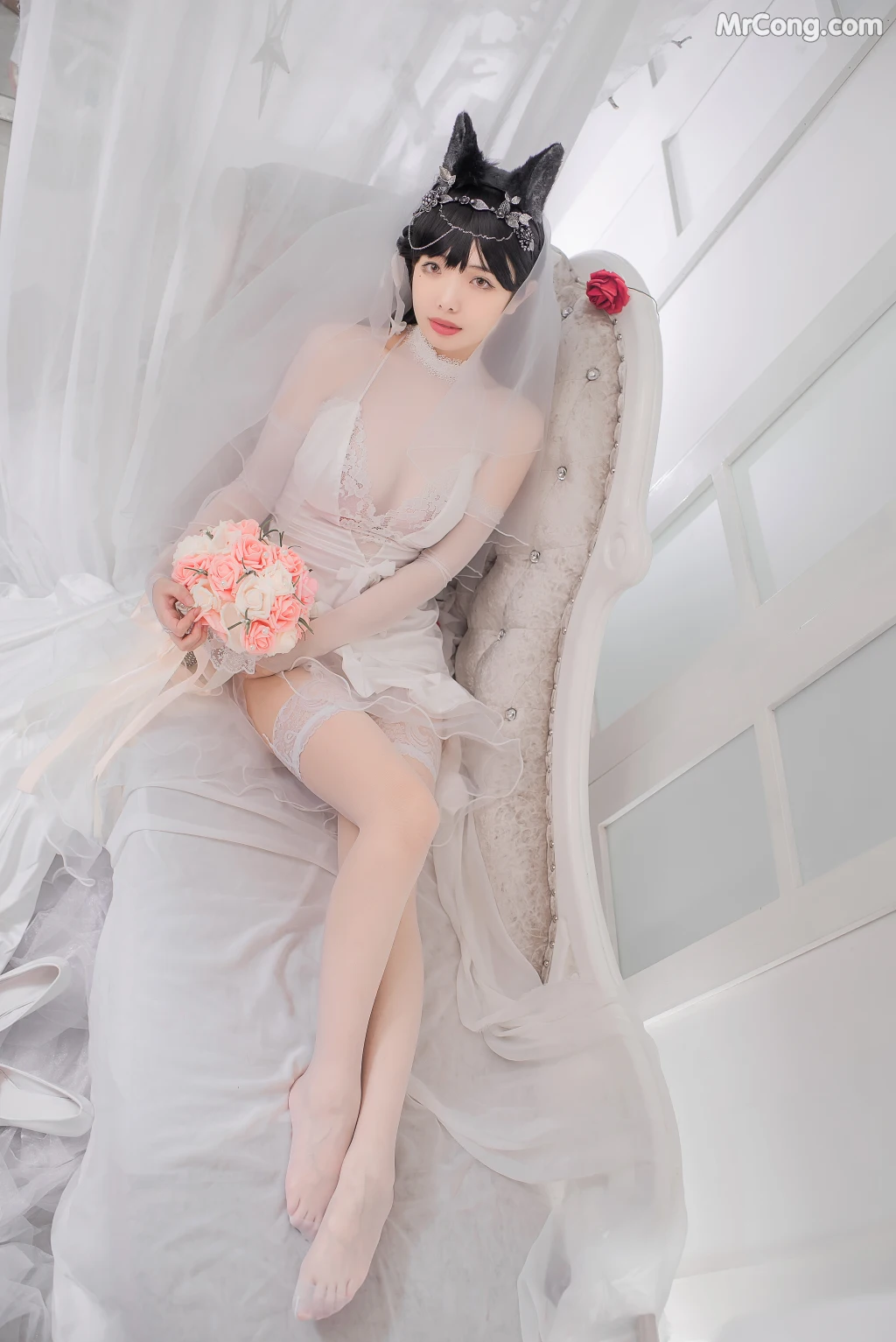 Coser@雯妹不讲道理 No.021: 爱宕花嫁 (32 photos) – Page 2