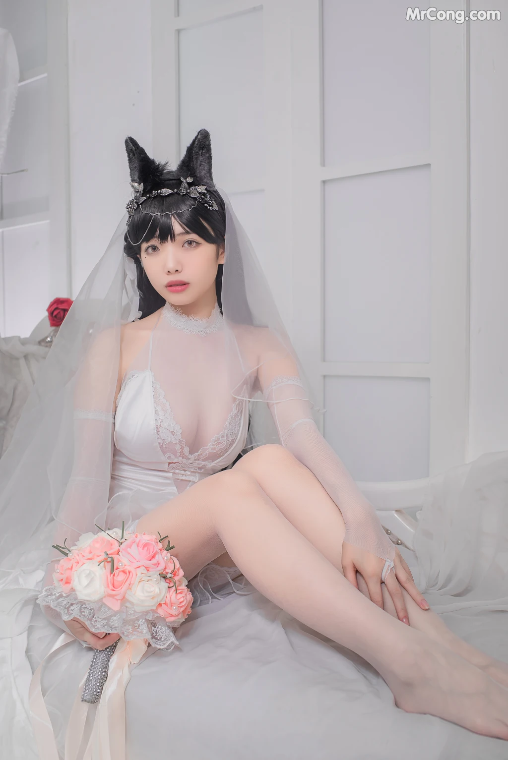 Coser@雯妹不讲道理 No.021: 爱宕花嫁 (32 photos) – Page 2