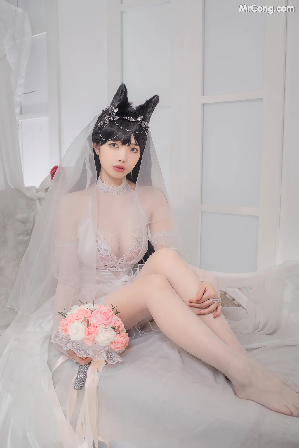 Coser@雯妹不讲道理 No.021: 爱宕花嫁 (32 photos) – Page 2