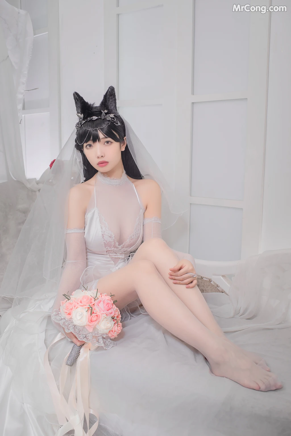 Coser@雯妹不讲道理 No.021: 爱宕花嫁 (32 photos) – Page 2