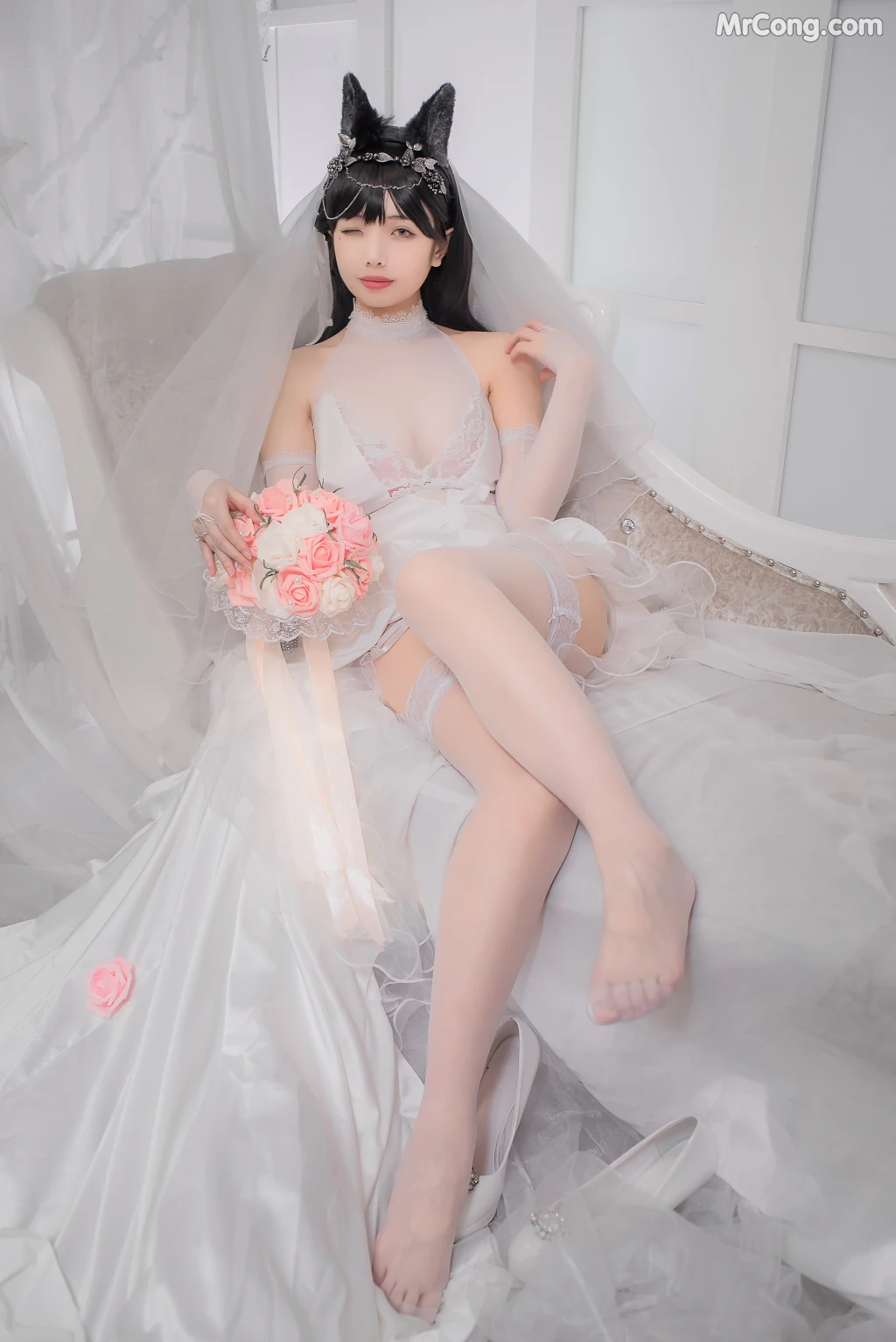 Coser@雯妹不讲道理 No.021: 爱宕花嫁 (32 photos) – Page 2