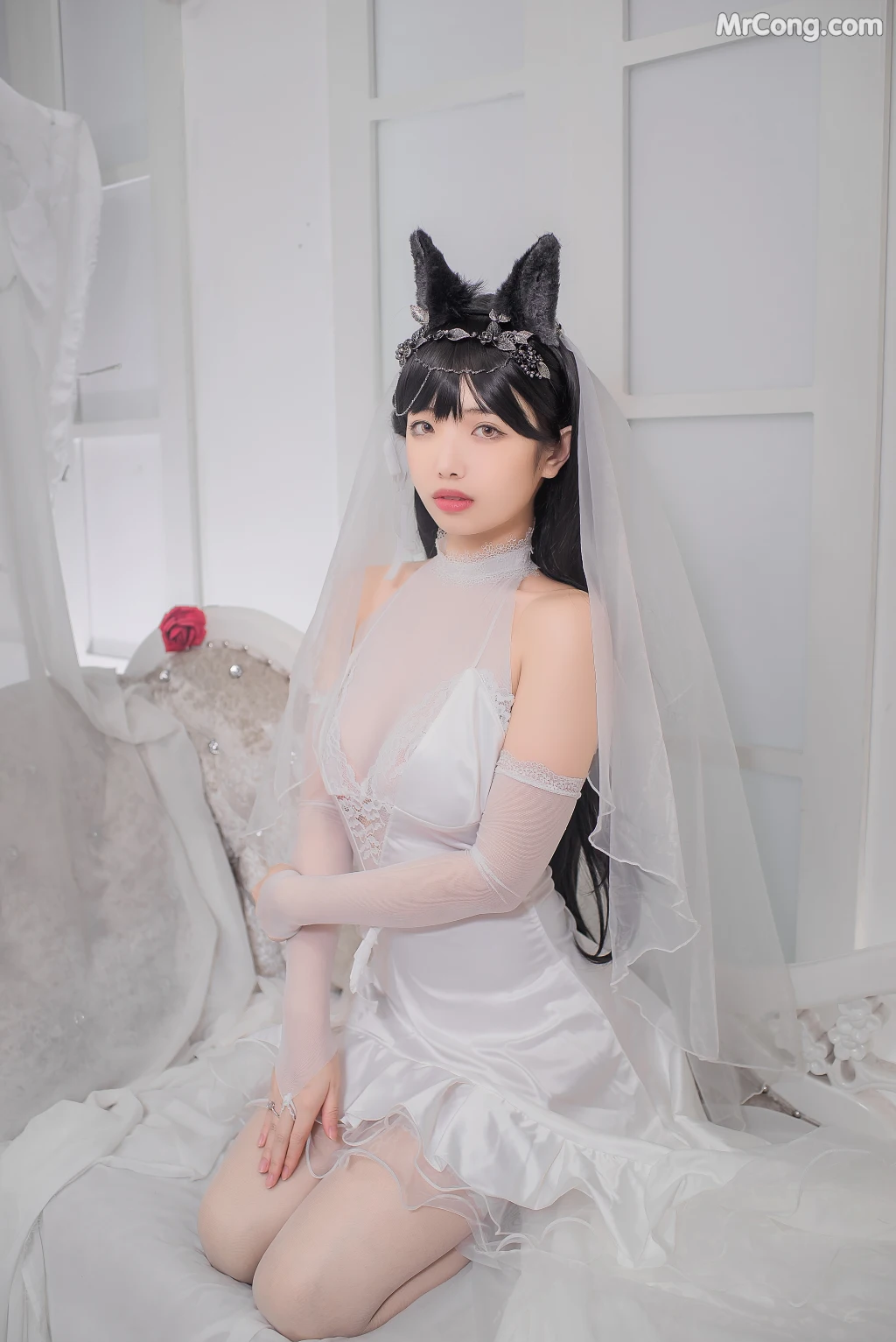 Coser@雯妹不讲道理 No.021: 爱宕花嫁 (32 photos) – Page 3