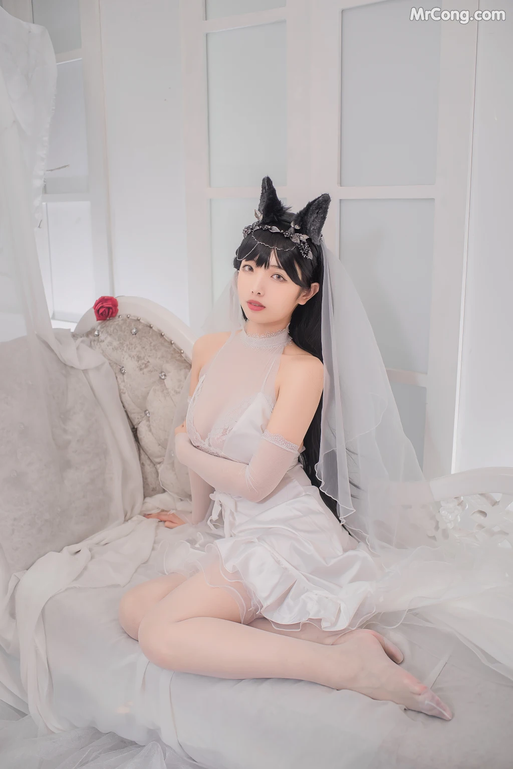 Coser@雯妹不讲道理 No.021: 爱宕花嫁 (32 photos) – Page 3