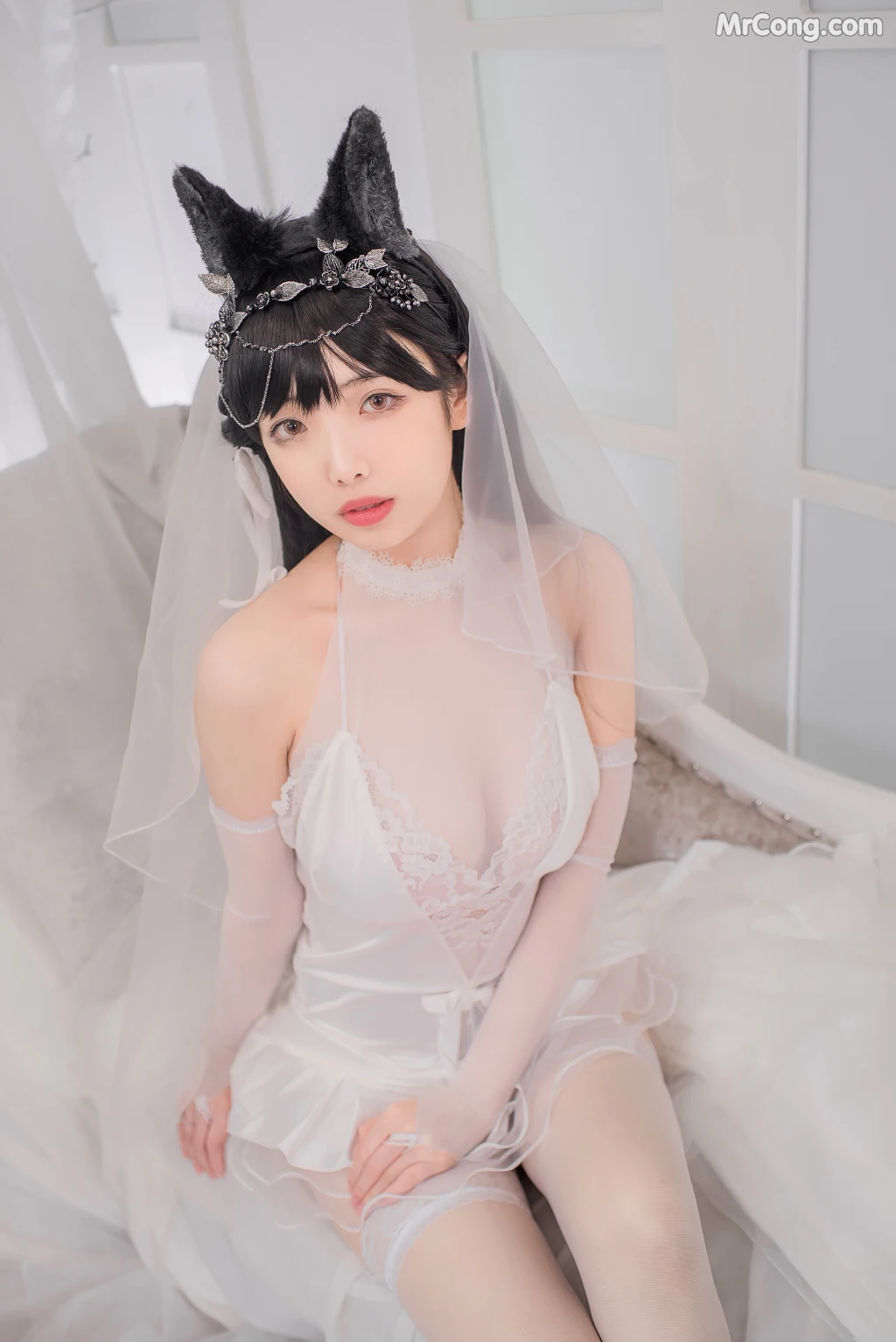Coser@雯妹不讲道理 No.021: 爱宕花嫁 (32 photos) – Page 3