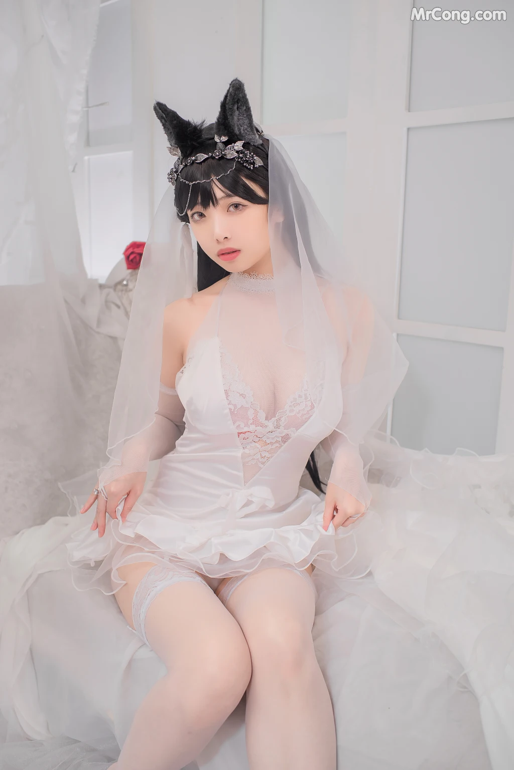 Coser@雯妹不讲道理 No.021: 爱宕花嫁 (32 photos) – Page 3