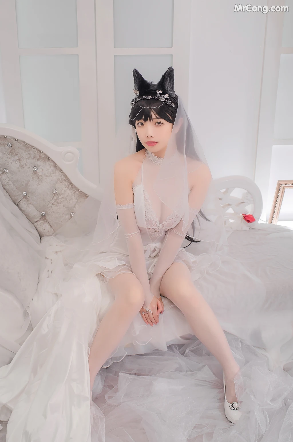 Coser@雯妹不讲道理 No.021: 爱宕花嫁 (32 photos) – Page 4