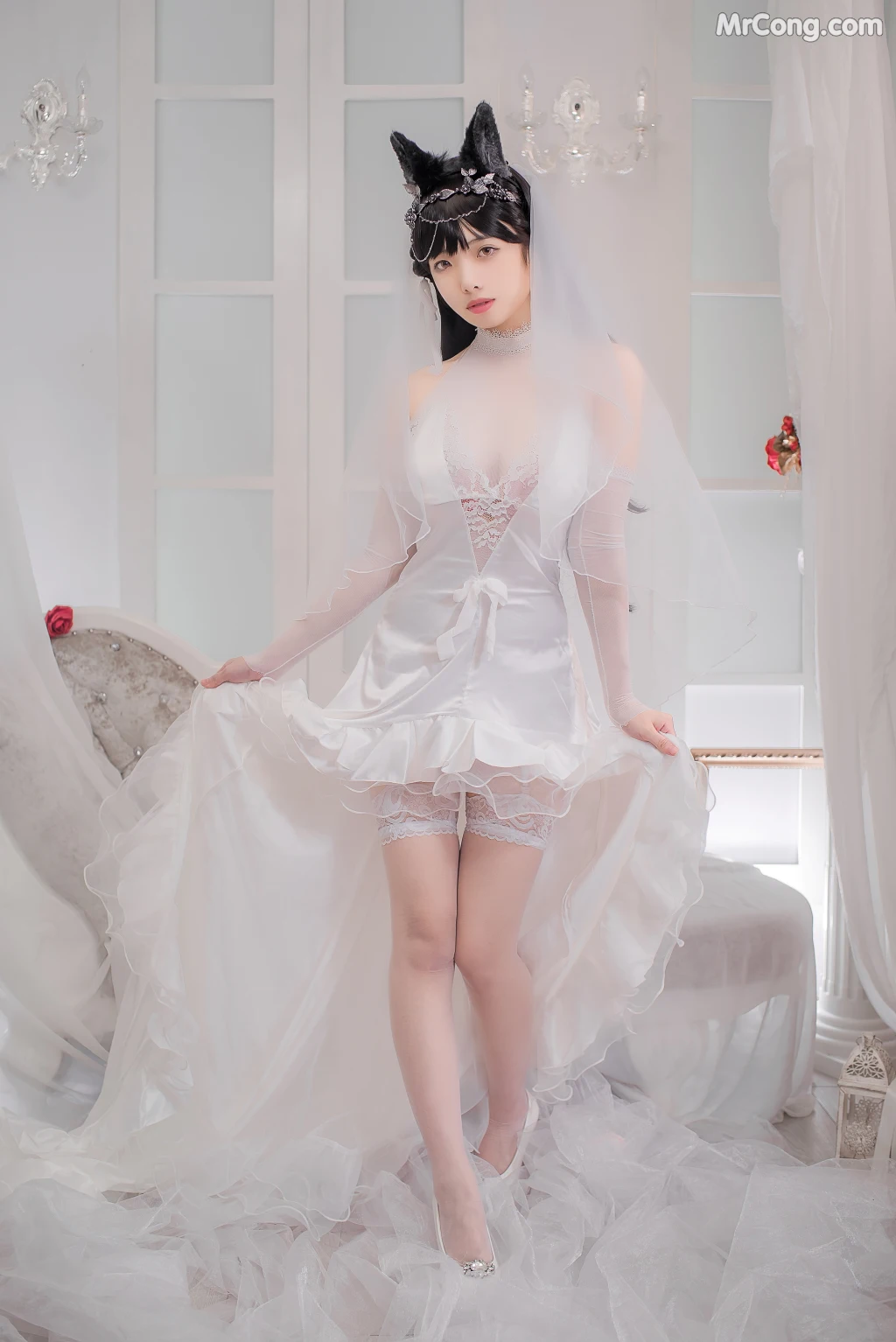 Coser@雯妹不讲道理 No.021: 爱宕花嫁 (32 photos) – Page 4
