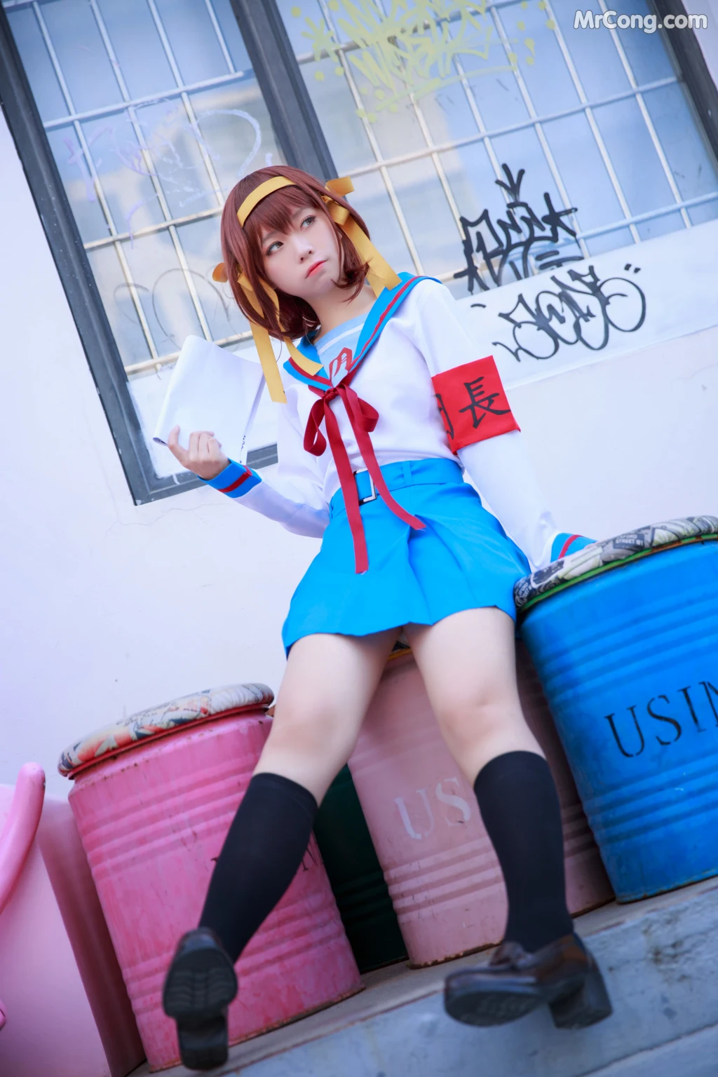 Coser@G44不会受伤 Vol.067: 凉宫 制服 (20 photos)
