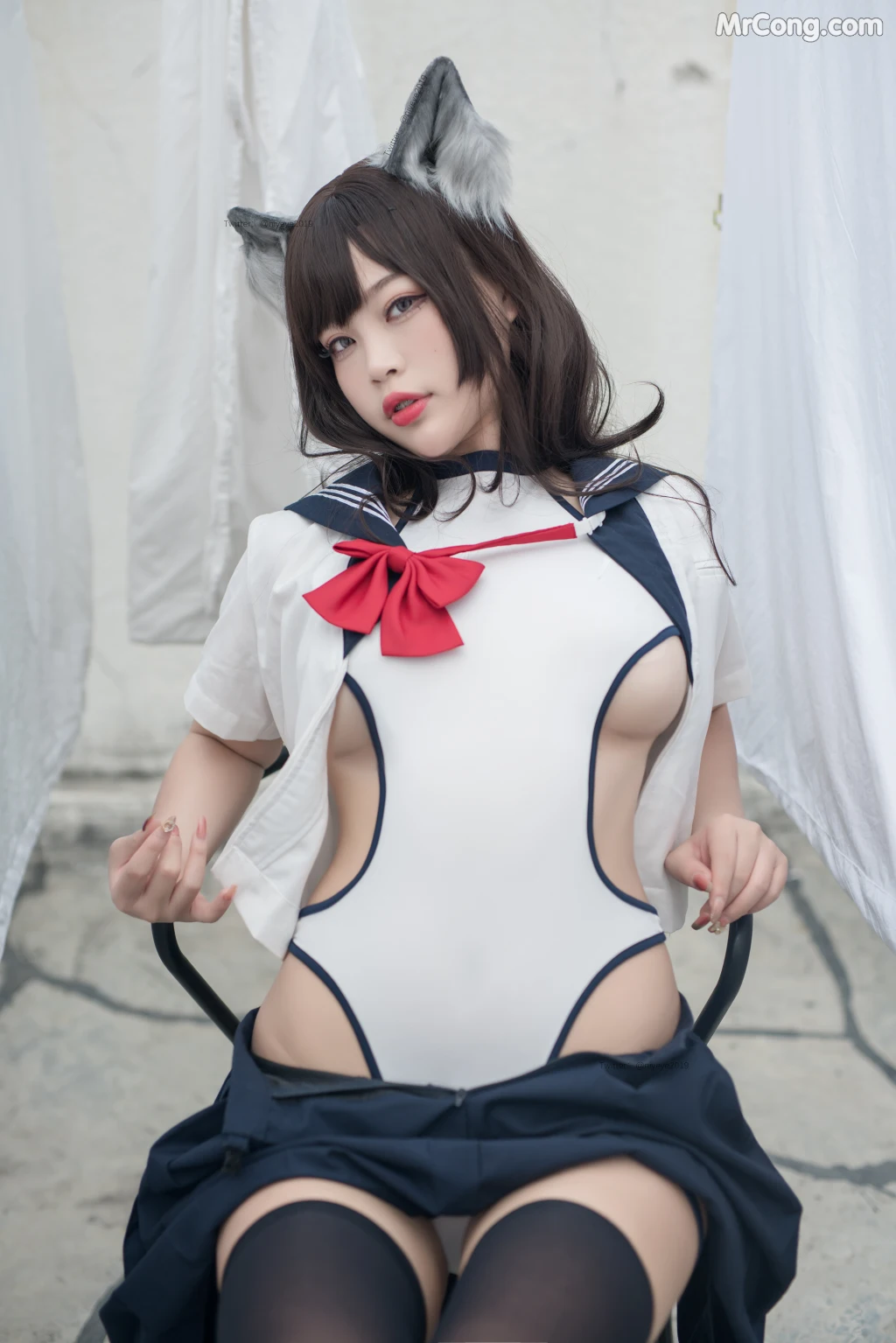 Coser@白烨 Vol.047: 魅惑狼姐姐-室外 (63 photos + 11 videos) – Page 5