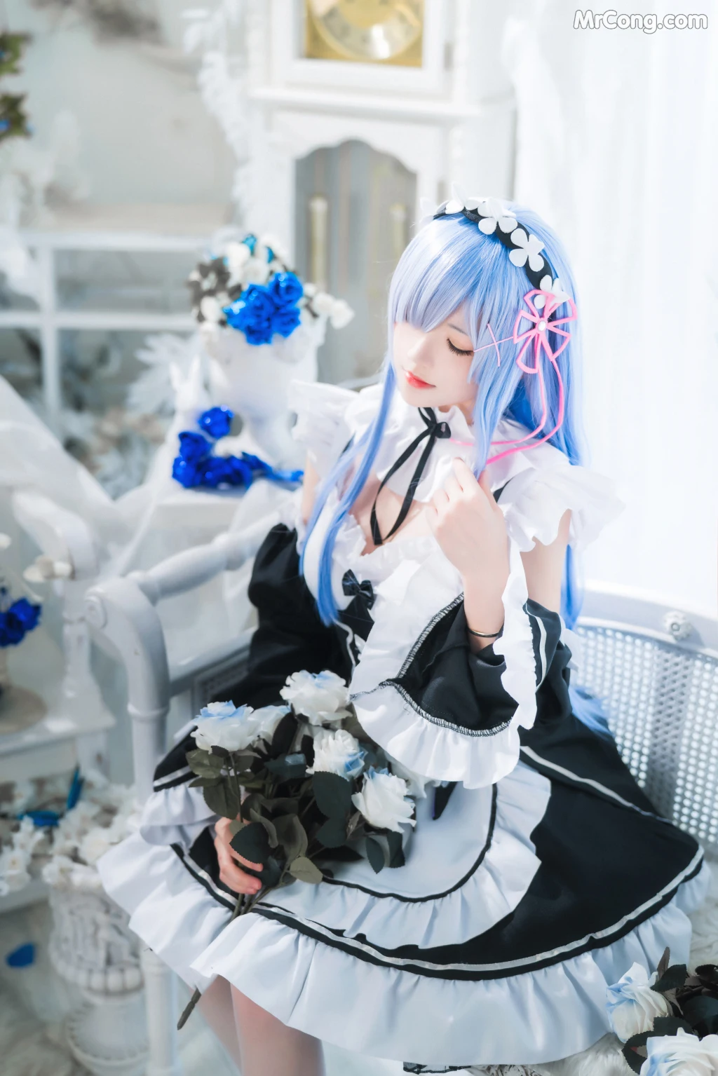 Coser@桜桃喵 Vol.132: 长发蕾姆 (89 photos)