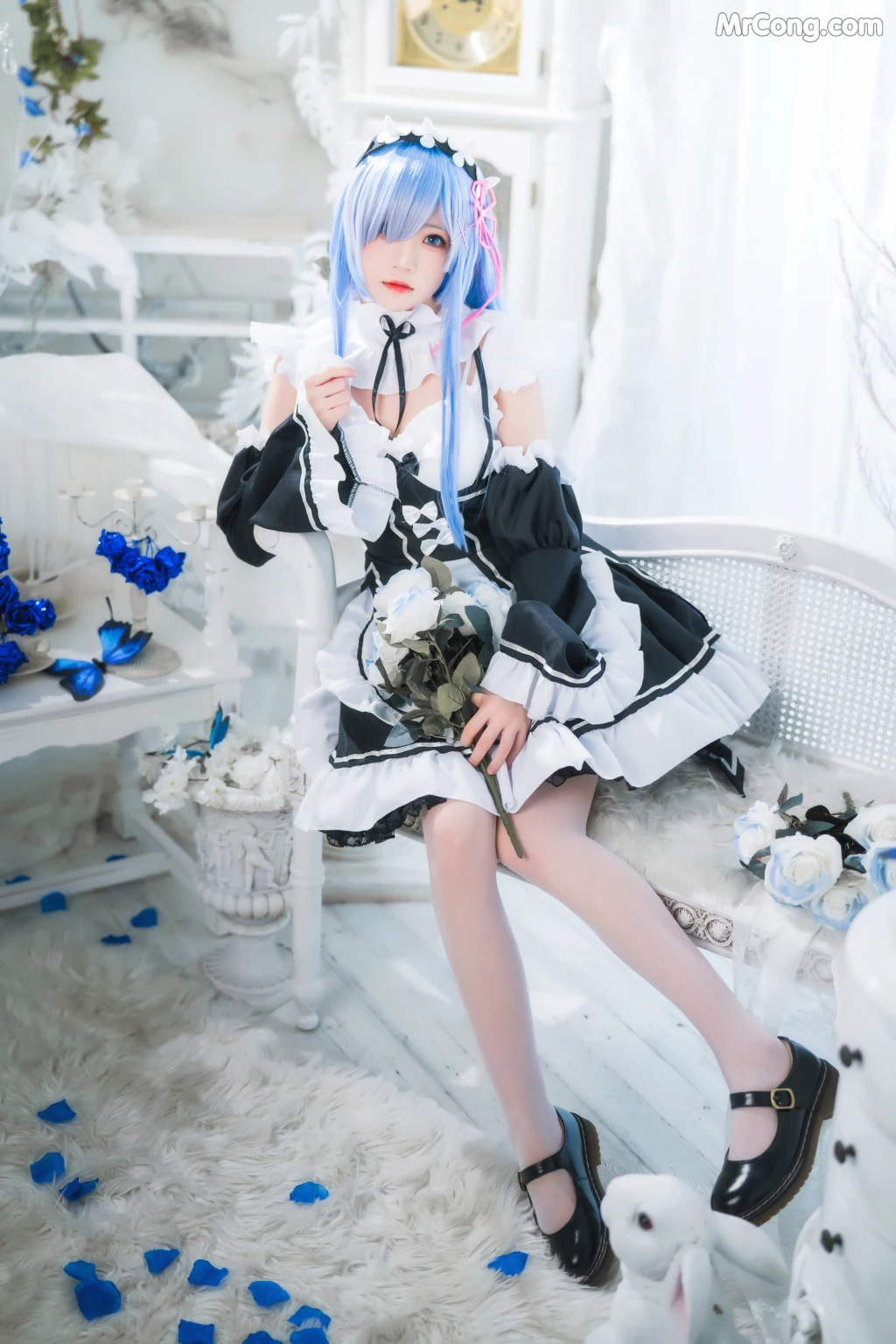 Coser@桜桃喵 Vol.132: 长发蕾姆 (89 photos)