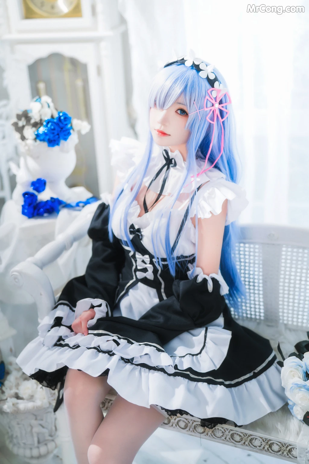 Coser@桜桃喵 Vol.132: 长发蕾姆 (89 photos)