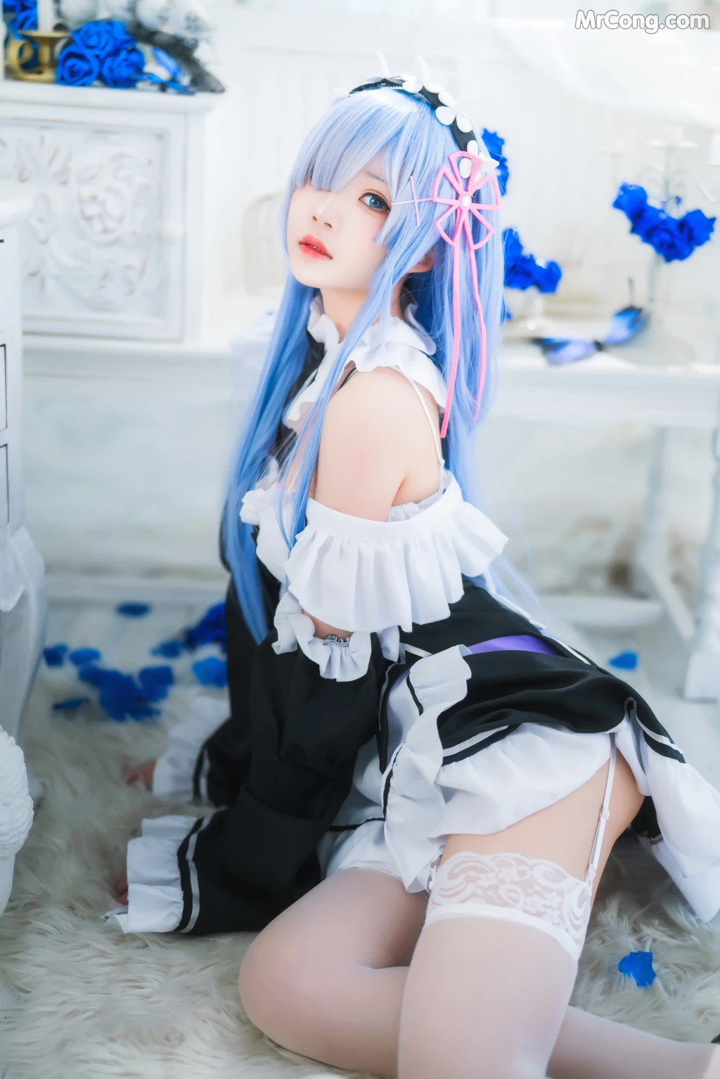 Coser@桜桃喵 Vol.132: 长发蕾姆 (89 photos)