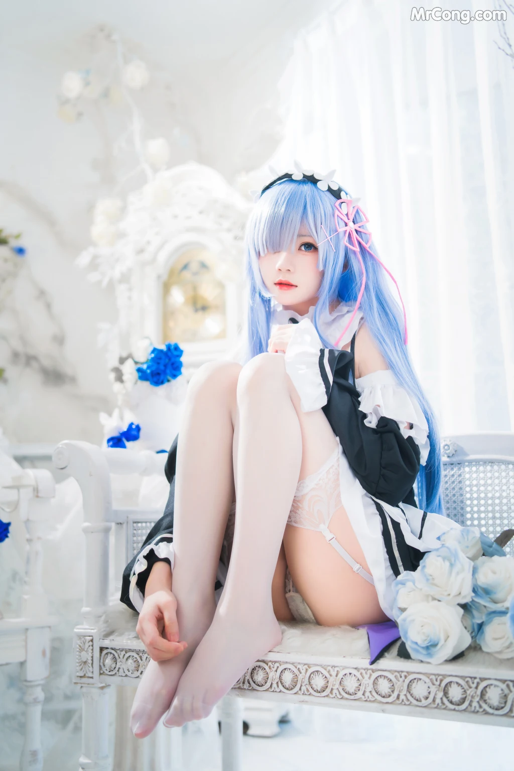 Coser@桜桃喵 Vol.132: 长发蕾姆 (89 photos) – Page 2