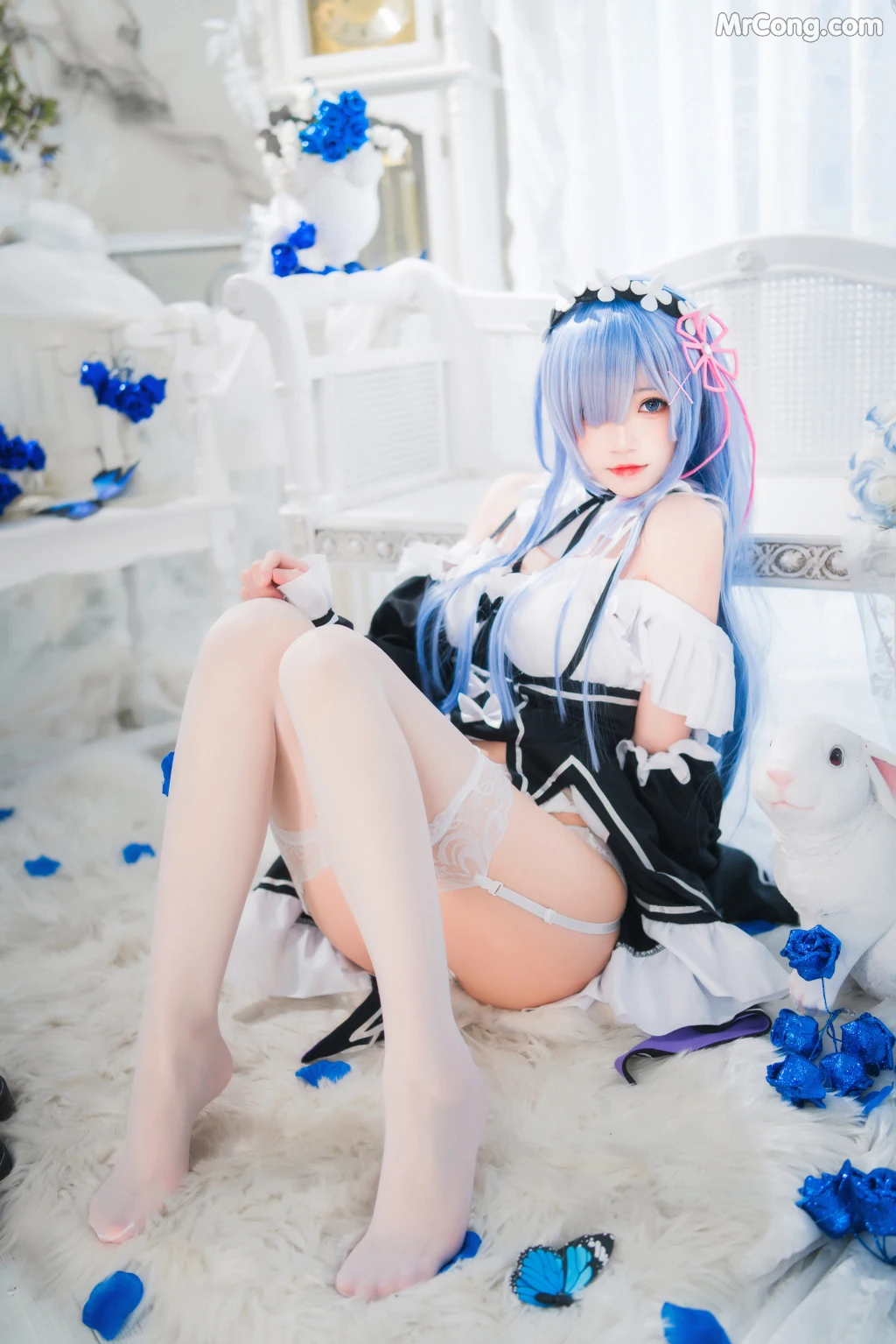 Coser@桜桃喵 Vol.132: 长发蕾姆 (89 photos) – Page 2