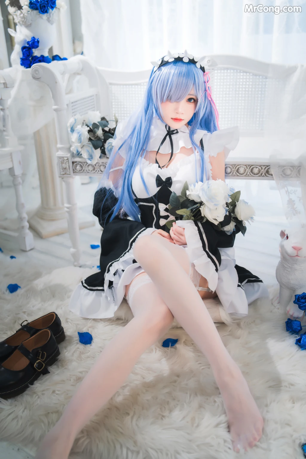 Coser@桜桃喵 Vol.132: 长发蕾姆 (89 photos) – Page 2