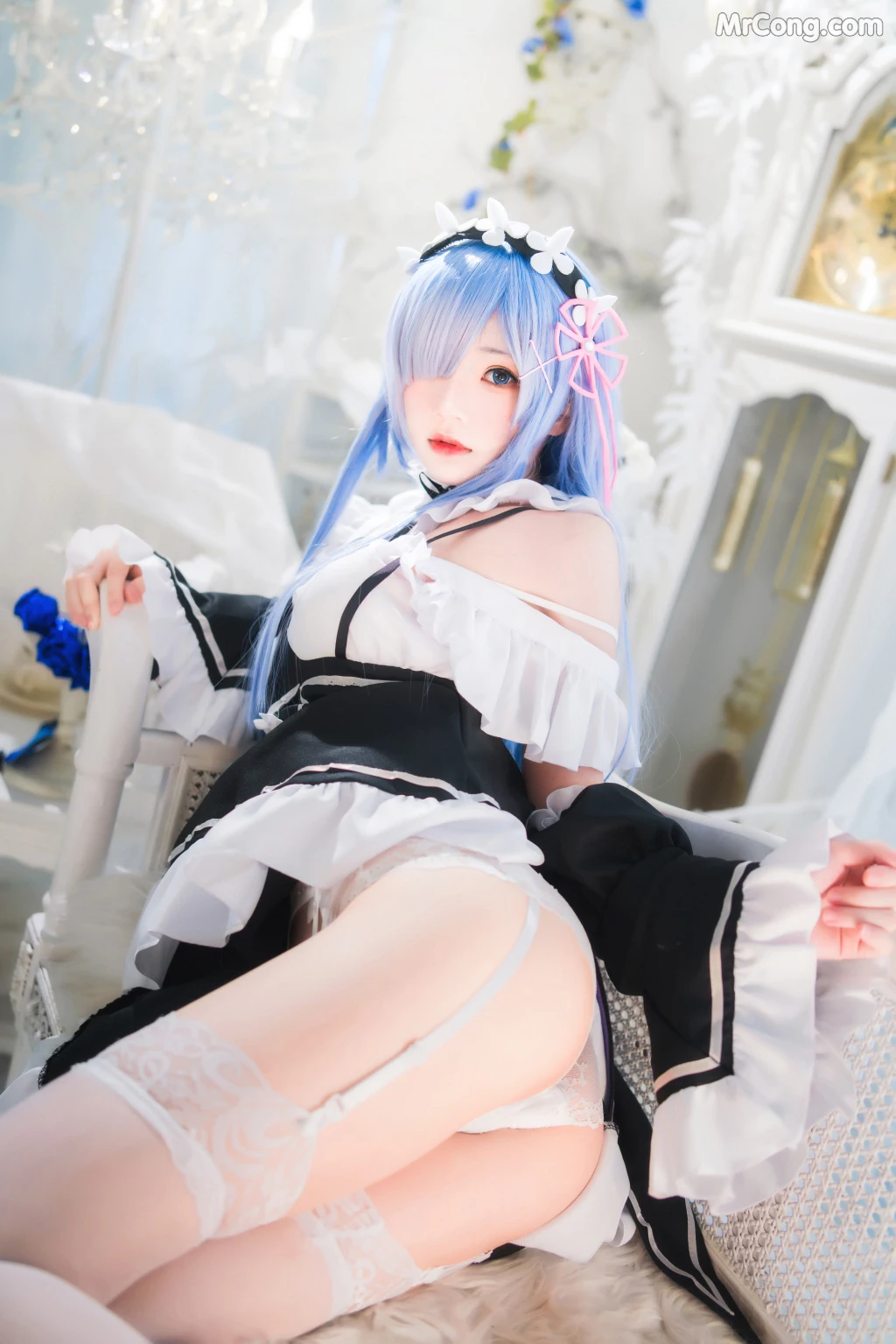 Coser@桜桃喵 Vol.132: 长发蕾姆 (89 photos) – Page 3