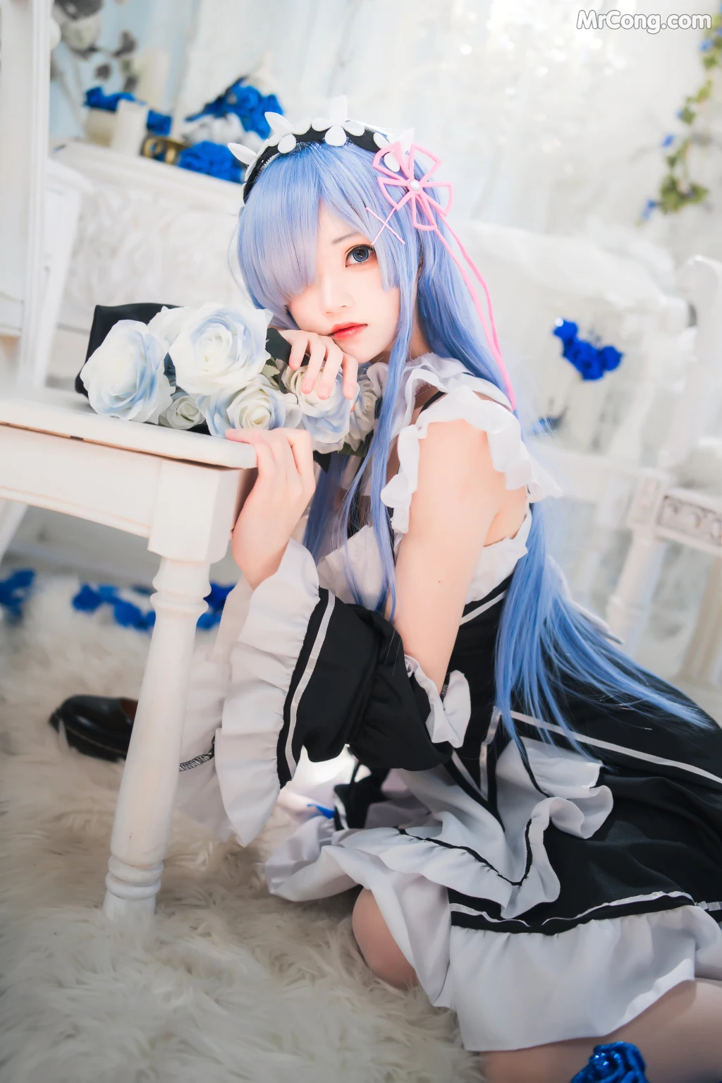 Coser@桜桃喵 Vol.132: 长发蕾姆 (89 photos) – Page 3