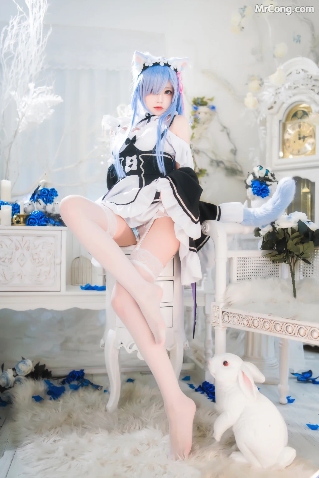 Coser@桜桃喵 Vol.132: 长发蕾姆 (89 photos) – Page 3