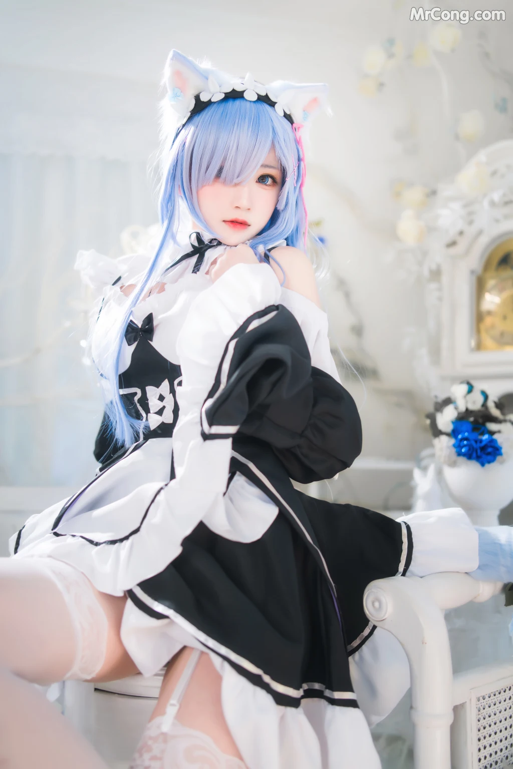 Coser@桜桃喵 Vol.132: 长发蕾姆 (89 photos) – Page 3