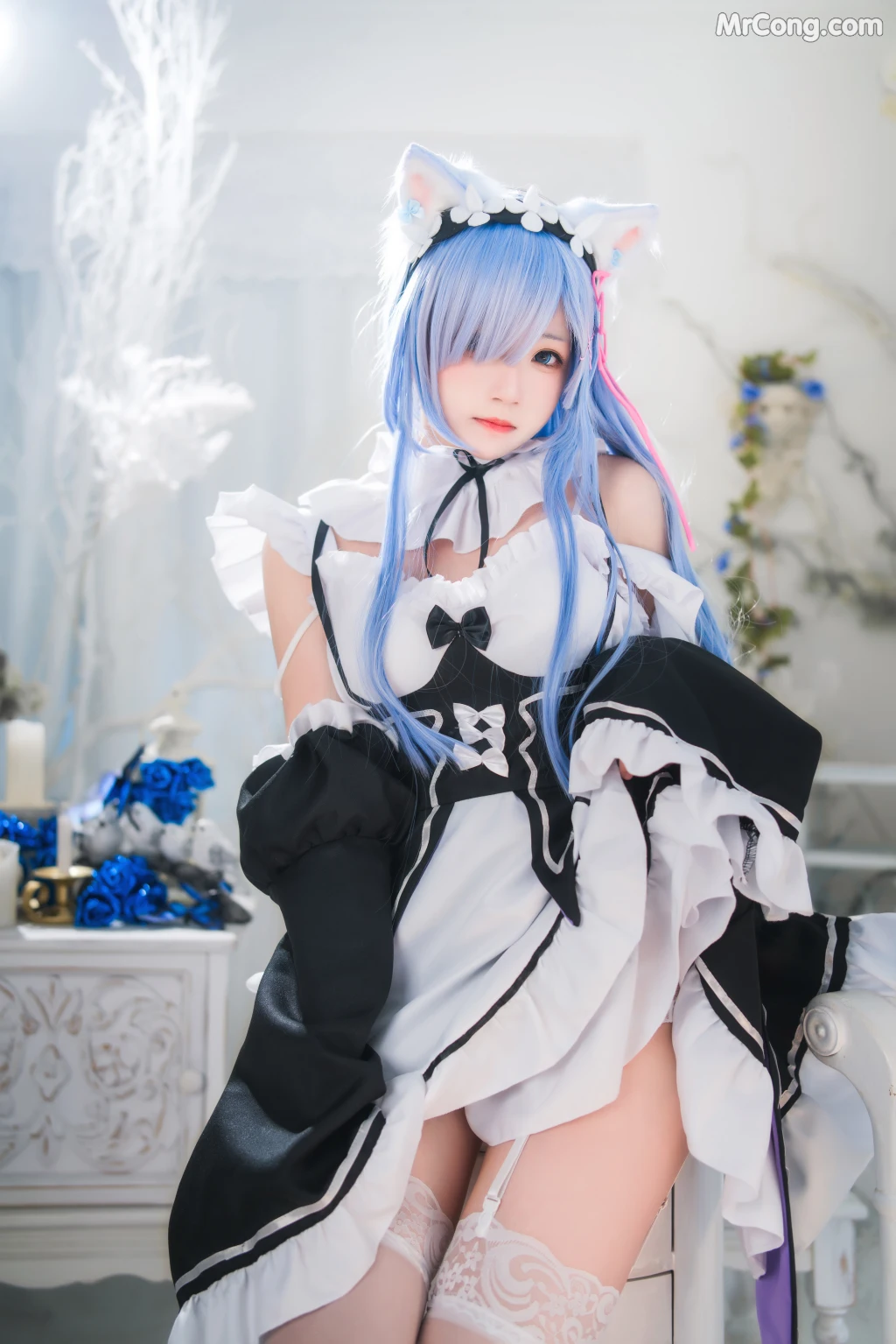Coser@桜桃喵 Vol.132: 长发蕾姆 (89 photos) – Page 3