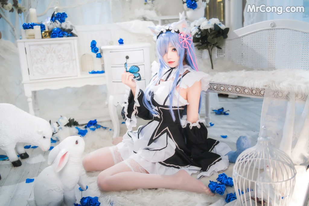 Coser@桜桃喵 Vol.132: 长发蕾姆 (89 photos) – Page 4