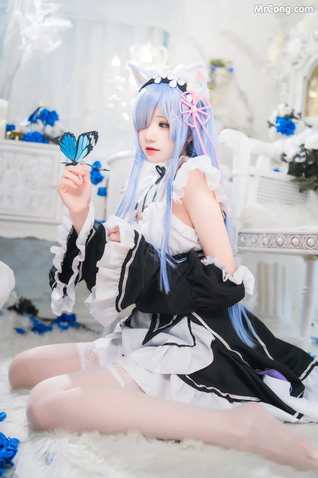Coser@桜桃喵 Vol.132: 长发蕾姆 (89 photos) – Page 4