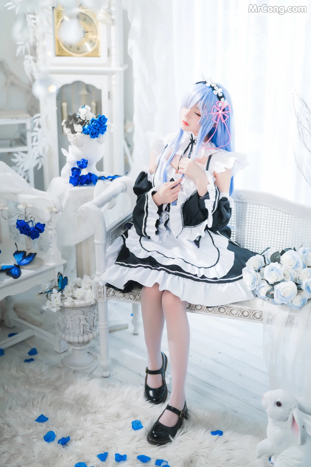 Coser@桜桃喵 Vol.132: 长发蕾姆 (89 photos) – Page 5