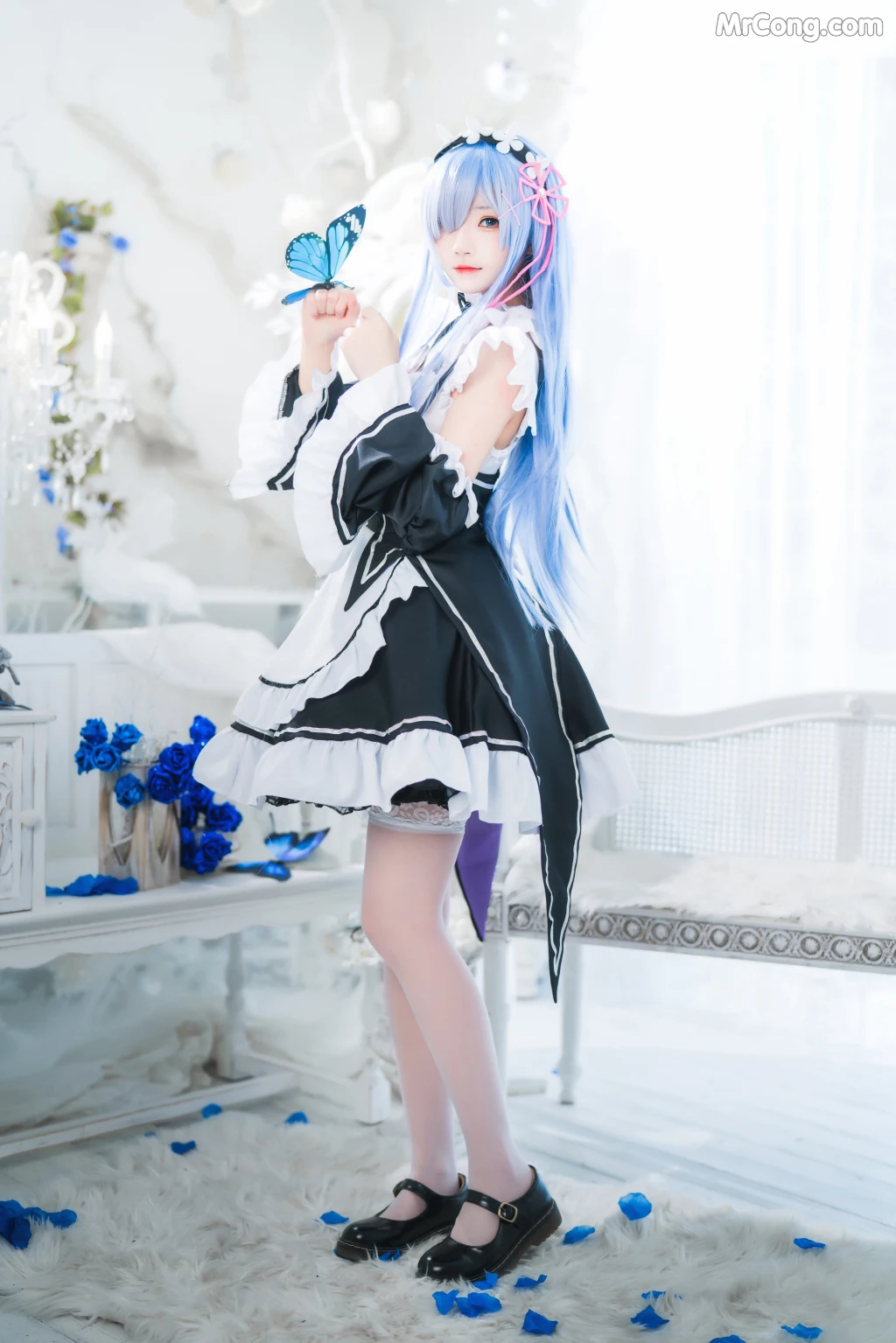 Coser@桜桃喵 Vol.132: 长发蕾姆 (89 photos) – Page 5