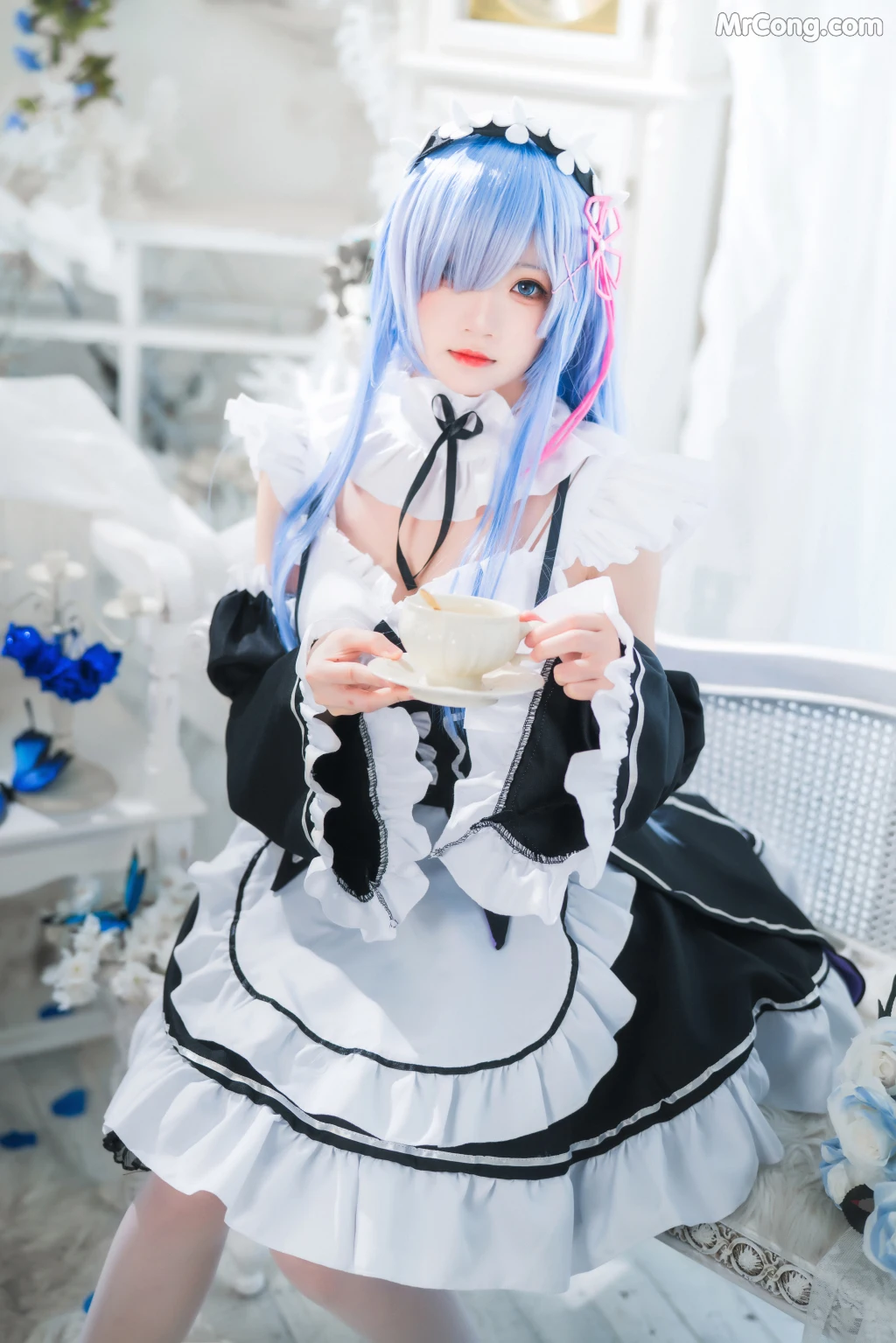 Coser@桜桃喵 Vol.132: 长发蕾姆 (89 photos) – Page 6