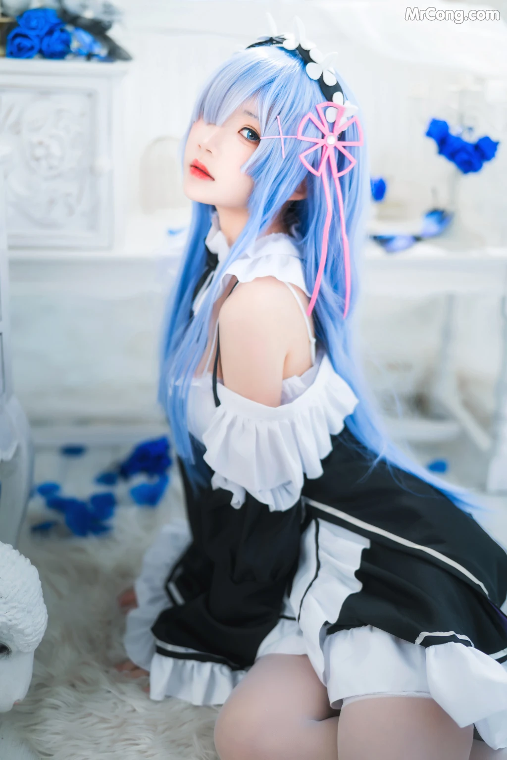 Coser@桜桃喵 Vol.132: 长发蕾姆 (89 photos) – Page 6