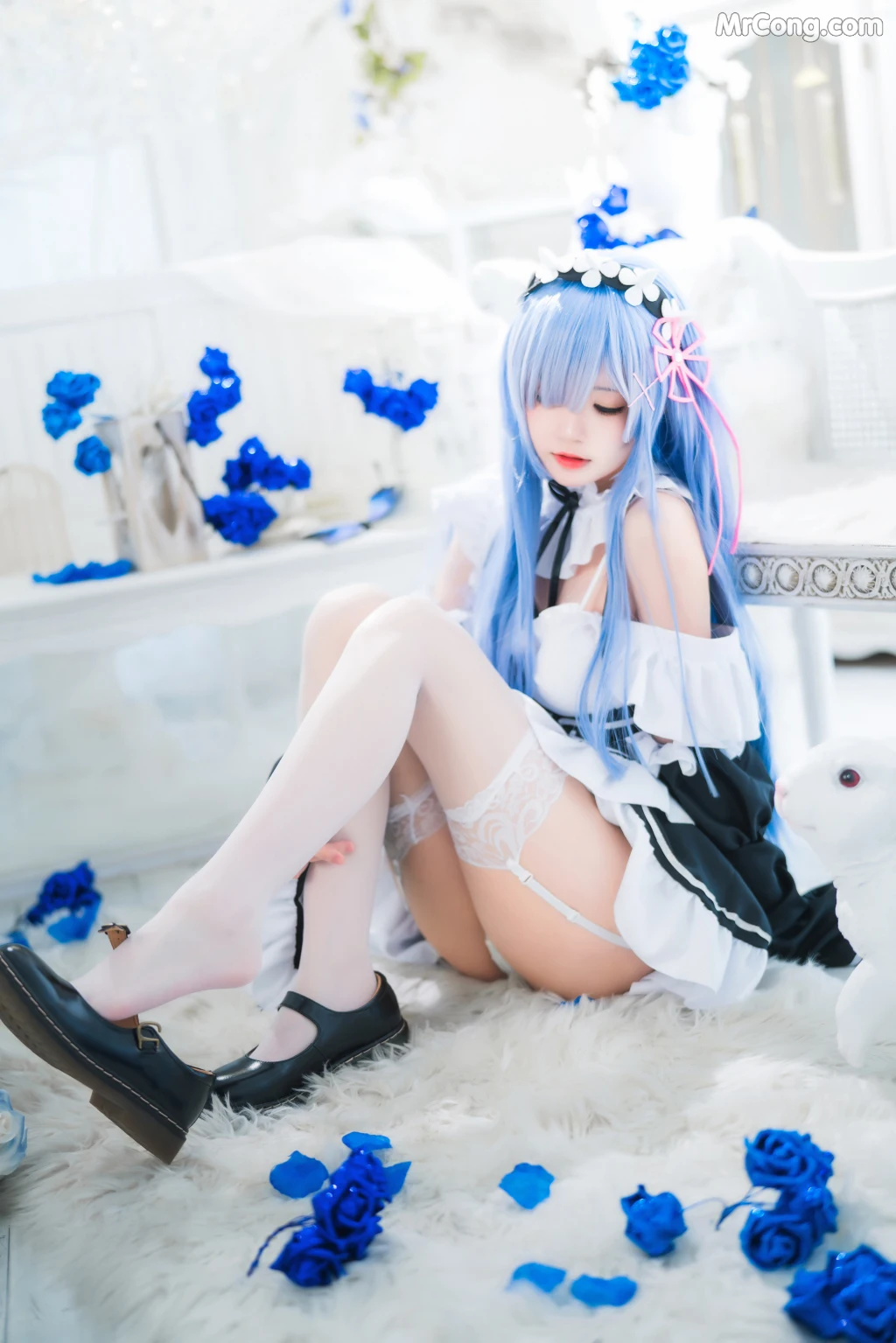 Coser@桜桃喵 Vol.132: 长发蕾姆 (89 photos) – Page 6