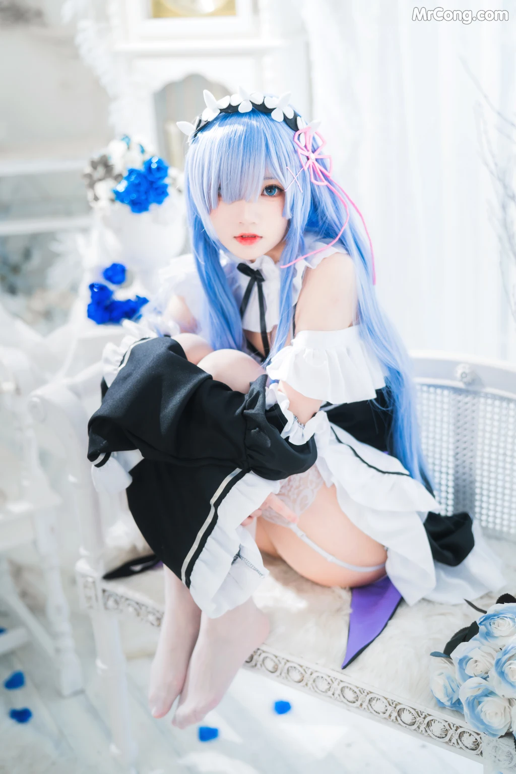 Coser@桜桃喵 Vol.132: 长发蕾姆 (89 photos) – Page 6