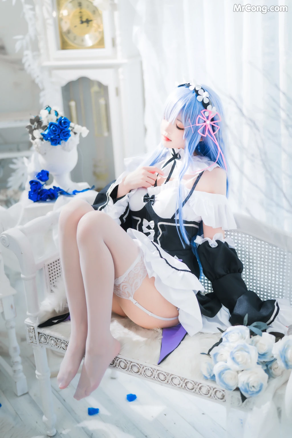 Coser@桜桃喵 Vol.132: 长发蕾姆 (89 photos) – Page 6