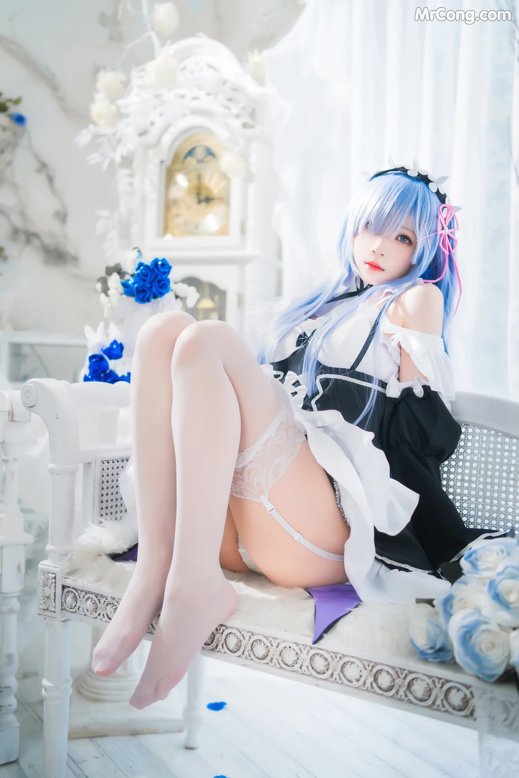 Coser@桜桃喵 Vol.132: 长发蕾姆 (89 photos) – Page 6