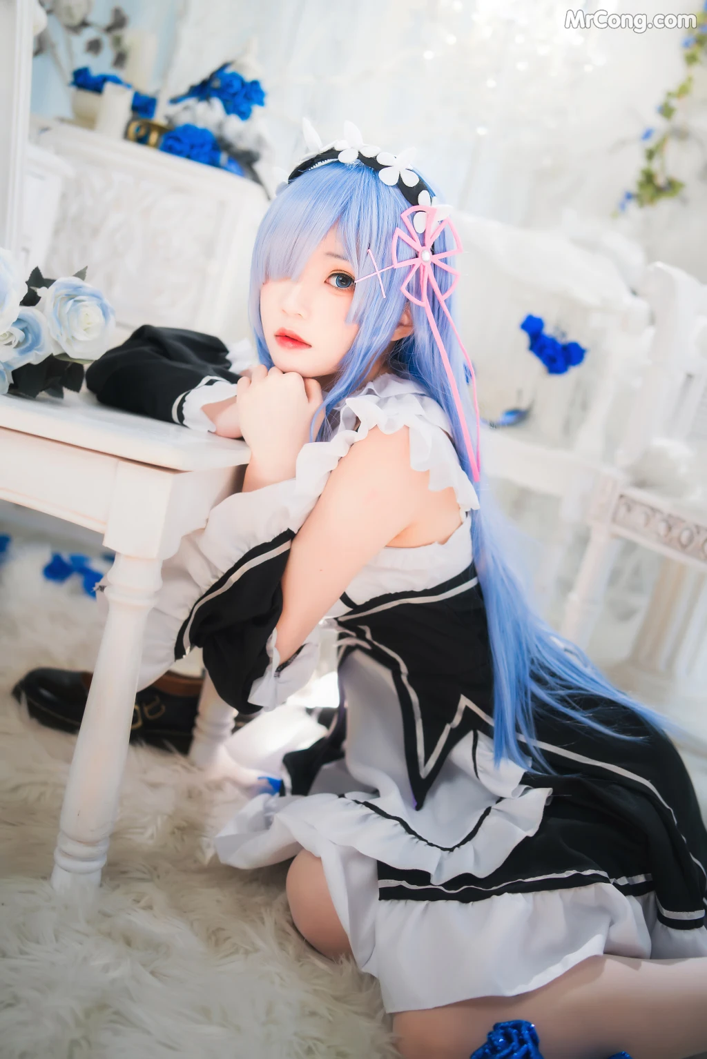 Coser@桜桃喵 Vol.132: 长发蕾姆 (89 photos) – Page 7